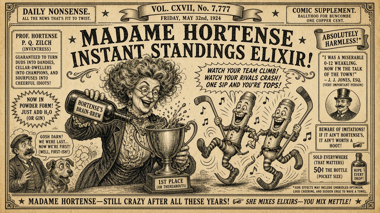 Advertisement for Madame Hortense Instant Standings Elixir